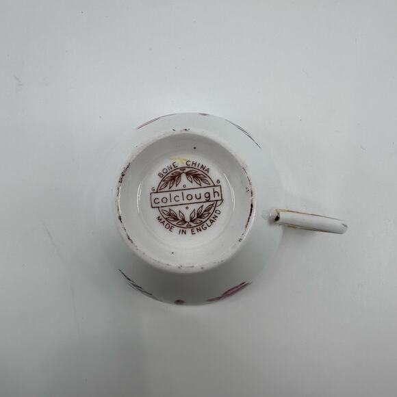 Colclough Bone China Hand Painted Floral Teacup & Saucer 2 Pieces Set Serveware - Picture 7 of 10